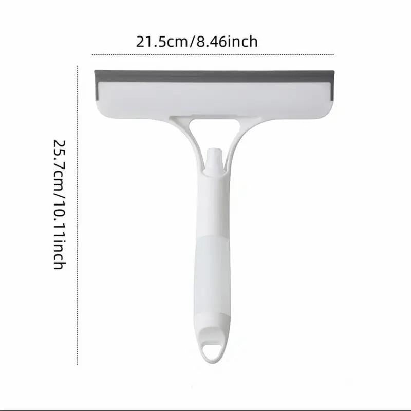 3 in 1 Window Cleaning Scraper, Squeegee and Scrubber with Spray, Multifunctional Household Cleaning Tool, Car Windshield Cleaner,Lightweight Silicone Microfiber Wipe